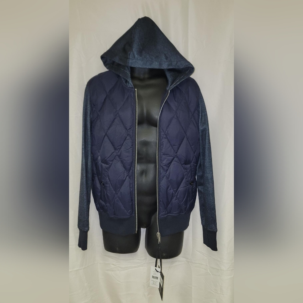 JETLAG- Men's Quitted Hooded Jacket/ Color Navy/ New with Tag